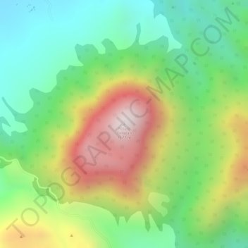 Mappa topografica Mount Timolan, altitudine, rilievo