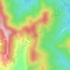 Mappa topografica Pico Agudo, altitudine, rilievo