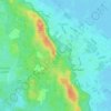 Mappa topografica Hoogste duinen van Nederland, altitudine, rilievo