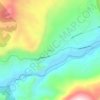 Mappa topografica Keben, altitudine, rilievo