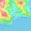 Mappa topografica Latte, altitudine, rilievo