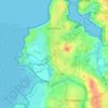 Mappa topografica La Ville Salmon, altitudine, rilievo