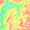 Mappa topografica 齐伯镇, altitudine, rilievo
