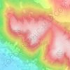 Mappa topografica Monte di Casamorcia, altitudine, rilievo