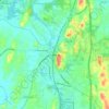 Mappa topografica Calhoun, altitudine, rilievo