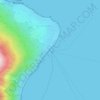Mappa topografica Stromboli Porto, altitudine, rilievo