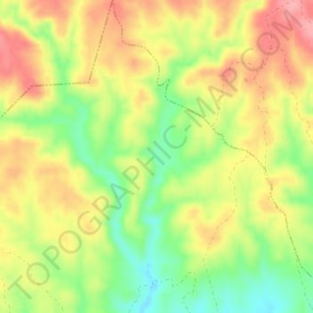 Mappa topografica La Cañada, altitudine, rilievo