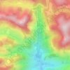 Mappa topografica Mutum Preto, altitudine, rilievo