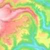 Mappa topografica Le Bos, altitudine, rilievo