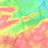 Mappa topografica Conshohocken Station, altitudine, rilievo