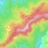Mappa topografica Coti-Chiavari, altitudine, rilievo