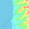 Mappa topografica Bunganay, altitudine, rilievo