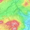 Mappa topografica Boscherina, altitudine, rilievo