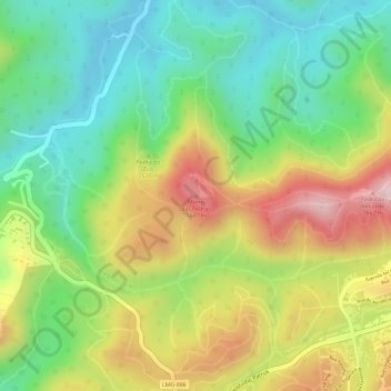 Mappa topografica Morro das Pedras, altitudine, rilievo