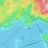 Mappa topografica 深井東村, altitudine, rilievo