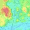 Mappa topografica Windsor at Oak Grove, altitudine, rilievo