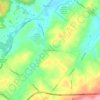 Mappa topografica West Pikeland, altitudine, rilievo