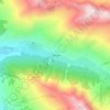 Mappa topografica Fontgillarde, altitudine, rilievo