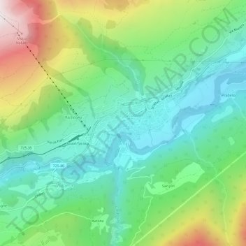 Mappa topografica Scuol, altitudine, rilievo