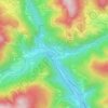 Mappa topografica Caprile, altitudine, rilievo