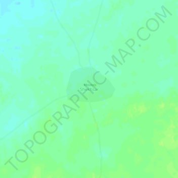 Mappa topografica Shekhsar, altitudine, rilievo