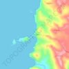 Mappa topografica Caleta Estaquilla, altitudine, rilievo