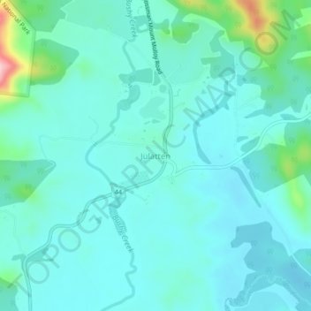Mappa topografica Julatten, altitudine, rilievo