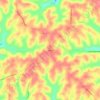 Mappa topografica Kilgore, altitudine, rilievo