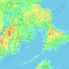 Mappa topografica Ram Island, altitudine, rilievo