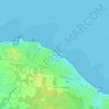 Mappa topografica Le Préau, altitudine, rilievo