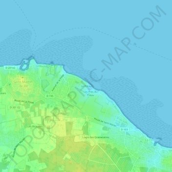 Mappa topografica Le Préau, altitudine, rilievo