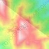 Mappa topografica Cerro Gordo Peak, altitudine, rilievo