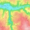Mappa topografica Les Vincents, altitudine, rilievo
