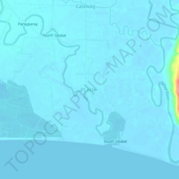 Mappa topografica Laste, altitudine, rilievo