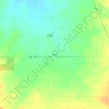 Mappa topografica Potosi, altitudine, rilievo