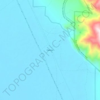 Mappa topografica Owenyo, altitudine, rilievo