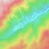 Mappa topografica Thredbo, altitudine, rilievo