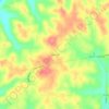 Mappa topografica Kellerville, altitudine, rilievo