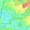 Mappa topografica Bouquinghem, altitudine, rilievo