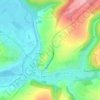 Mappa topografica Porte à Metz, altitudine, rilievo