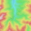 Mappa topografica Notown, altitudine, rilievo