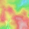 Mappa topografica La Baraque des Bouviers, altitudine, rilievo
