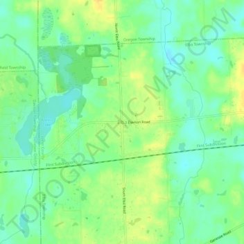 Mappa topografica Elba, altitudine, rilievo