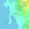Mappa topografica Turbo, altitudine, rilievo