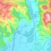 Mappa topografica La Plaine, altitudine, rilievo