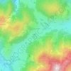 Mappa topografica Oberau, altitudine, rilievo