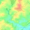 Mappa topografica Saint-Lubin, altitudine, rilievo