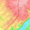 Mappa topografica La Ratière, altitudine, rilievo