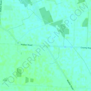 Mappa topografica Vereker, altitudine, rilievo