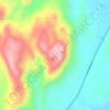 Mappa topografica Mount Burstall, altitudine, rilievo